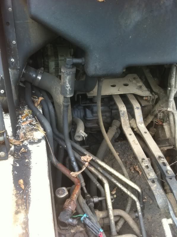 763 hydraulic leak at the main pump steering linkage Skidsteer Forum